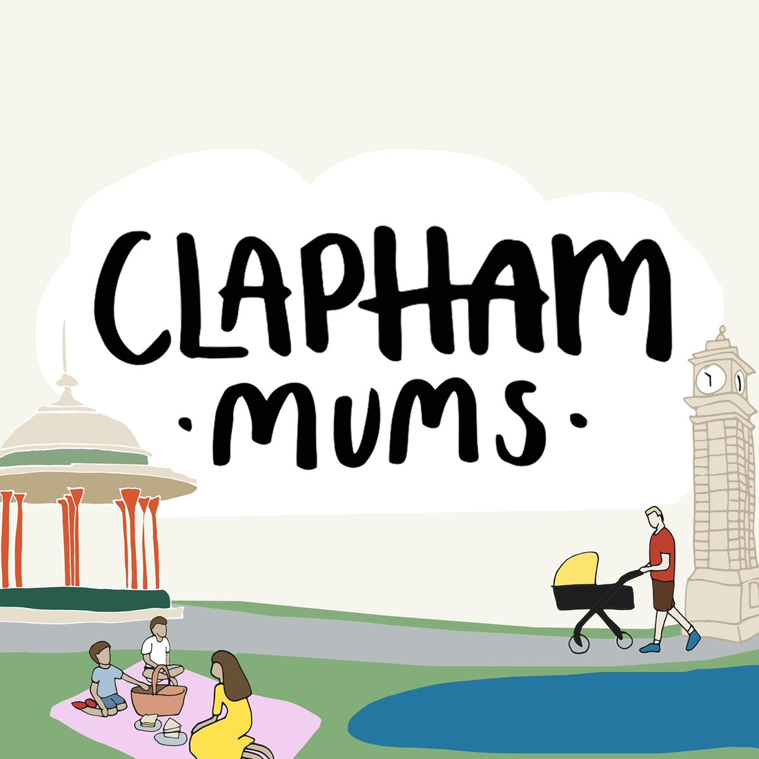 Clapham Mums London Left & Right Socks & Stickers